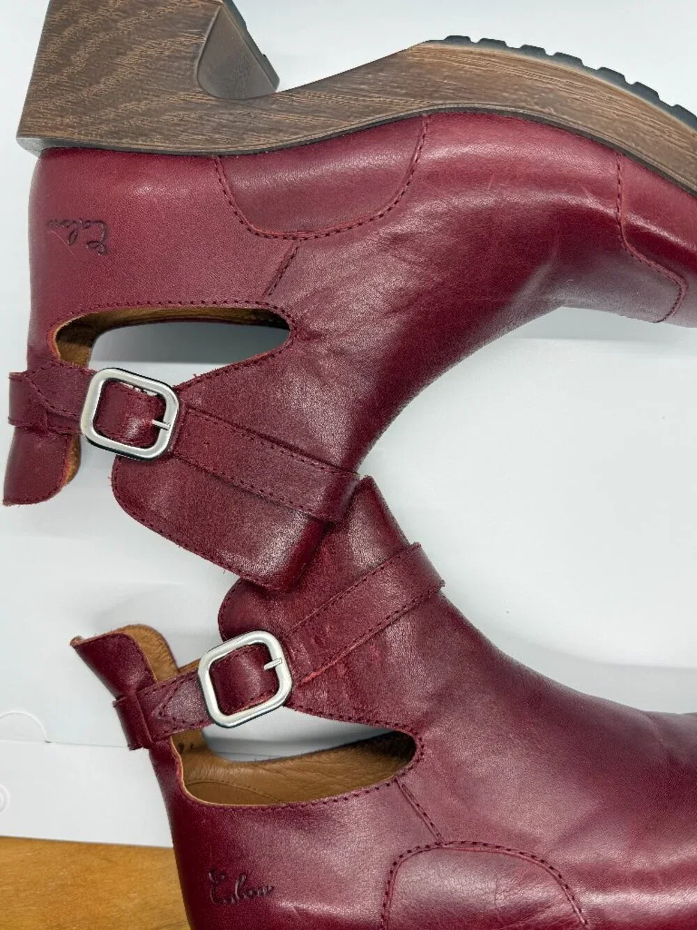 Calou Boots (new) maroon size 9 - Picture 3 of 7
